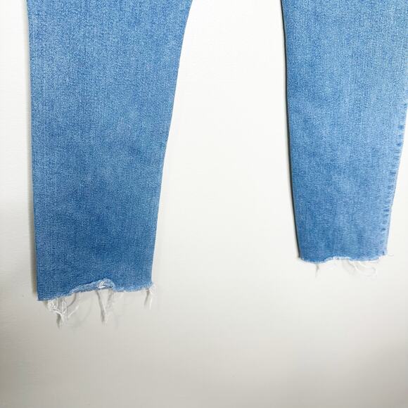 Mother Jeans Pixie Dazzler Ankle Fray Shoot to Thrill Straight Leg Jeans 28 - Picture 7 of 11